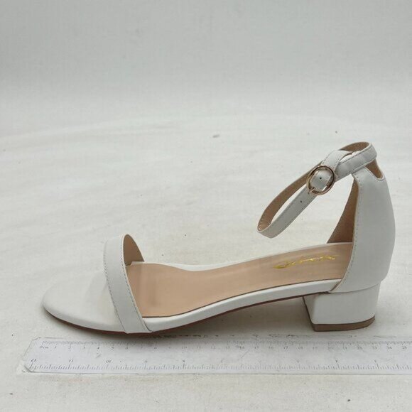 XYD Women's Chunky Low Heels Open Toe Block Heeled Dress Ankle Strap Pump - Picture 2 of 7